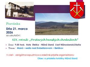  Obec Nižná Slaná pozýva na výstup